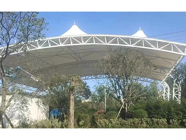 成都膜結構籃球場完工